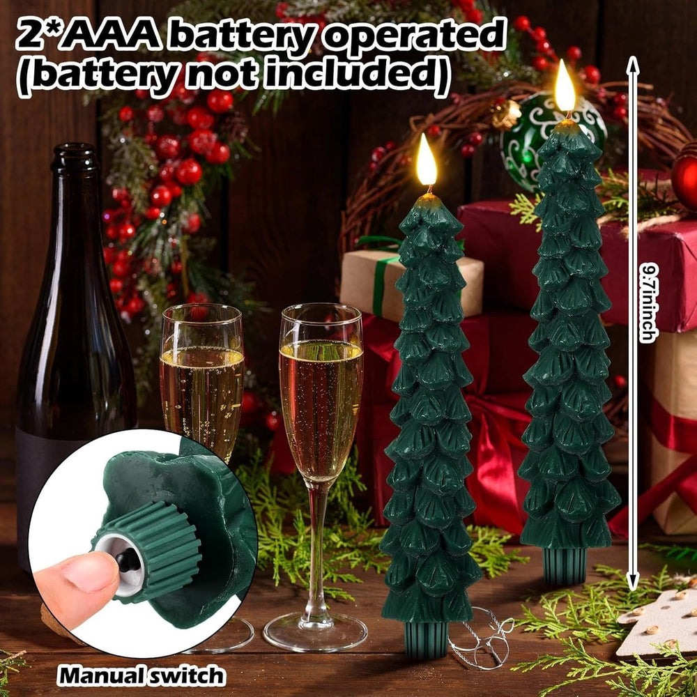 Premium Christmas Tree Candles - Festive Holiday Decor for a Magical Glow