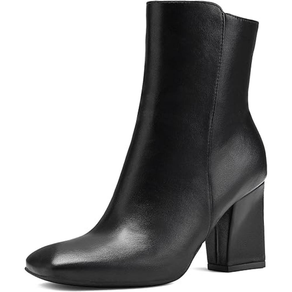 Jamie Chunky Block Heel Ankle Boots for Women - Stylish & Comfortable Footwear