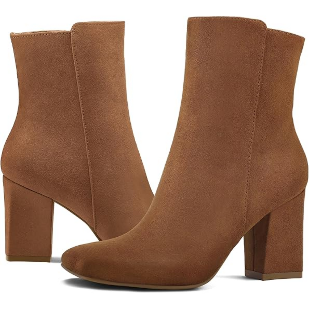 Jamie Chunky Block Heel Ankle Boots for Women - Stylish & Comfortable Footwear