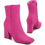Jamie Chunky Block Heel Ankle Boots for Women - Stylish & Comfortable Footwear