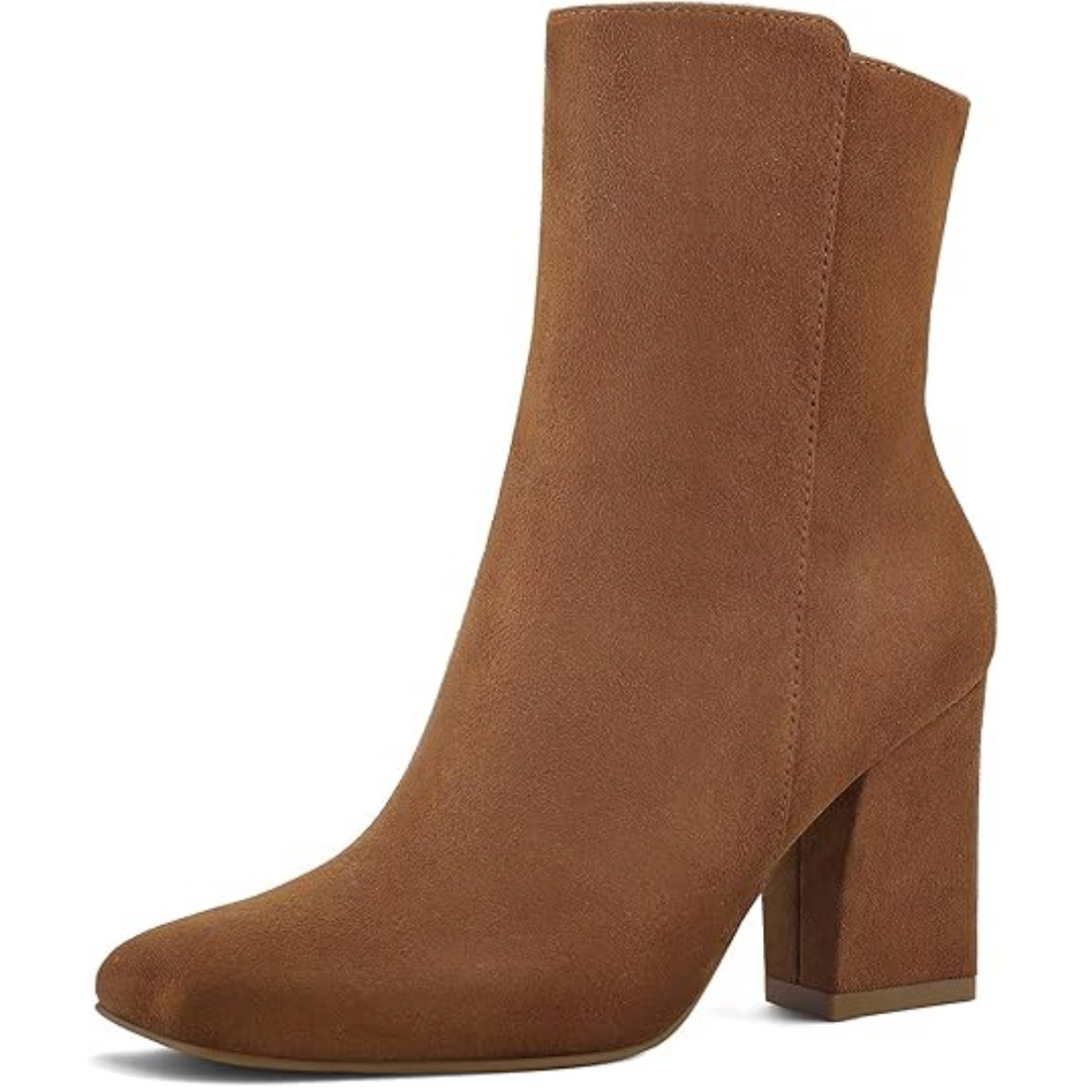 Jamie Chunky Block Heel Ankle Boots for Women - Stylish & Comfortable Footwear