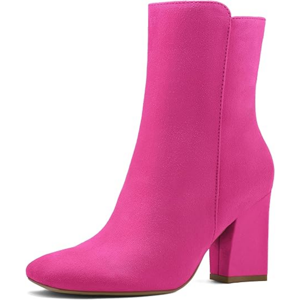 Jamie Chunky Block Heel Ankle Boots for Women - Stylish & Comfortable Footwear