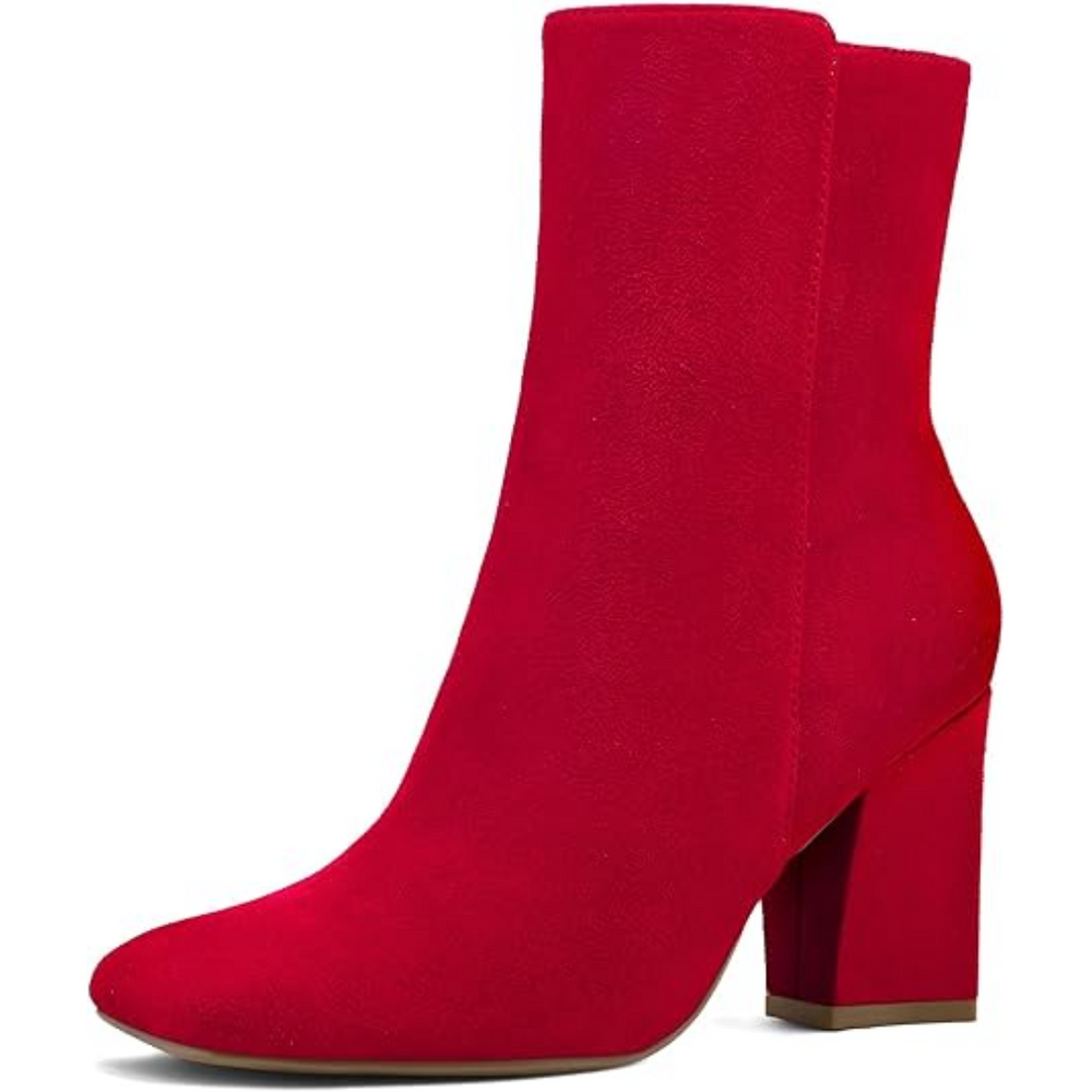 Jamie Chunky Block Heel Ankle Boots for Women - Stylish & Comfortable Footwear