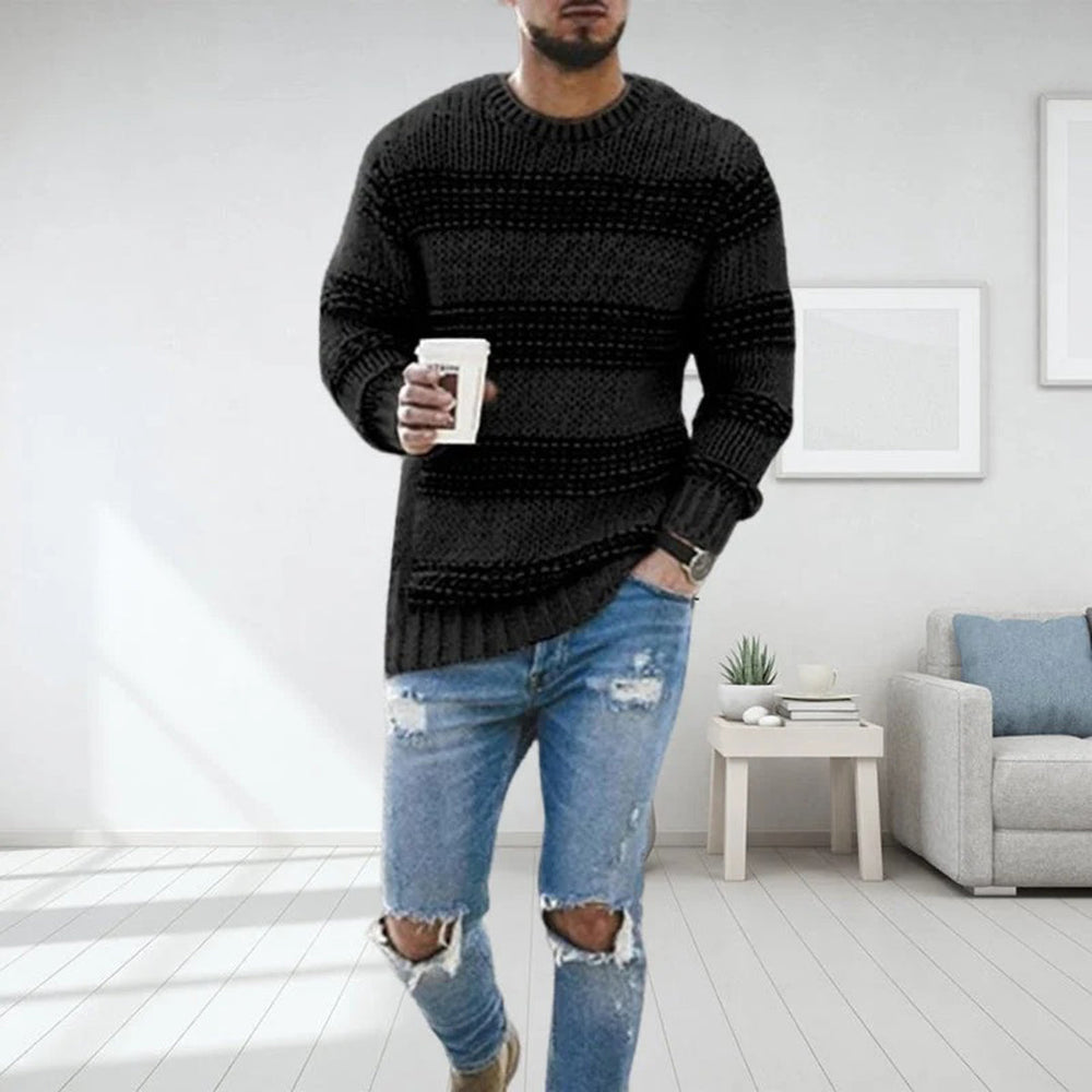 Chunky Knit Scandinavian Men's Sweater - Arvid - 3