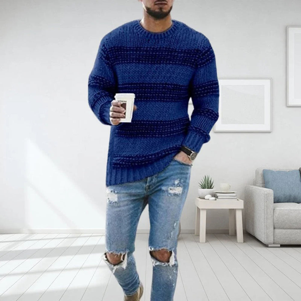 Chunky Knit Scandinavian Men's Sweater - Arvid - 4