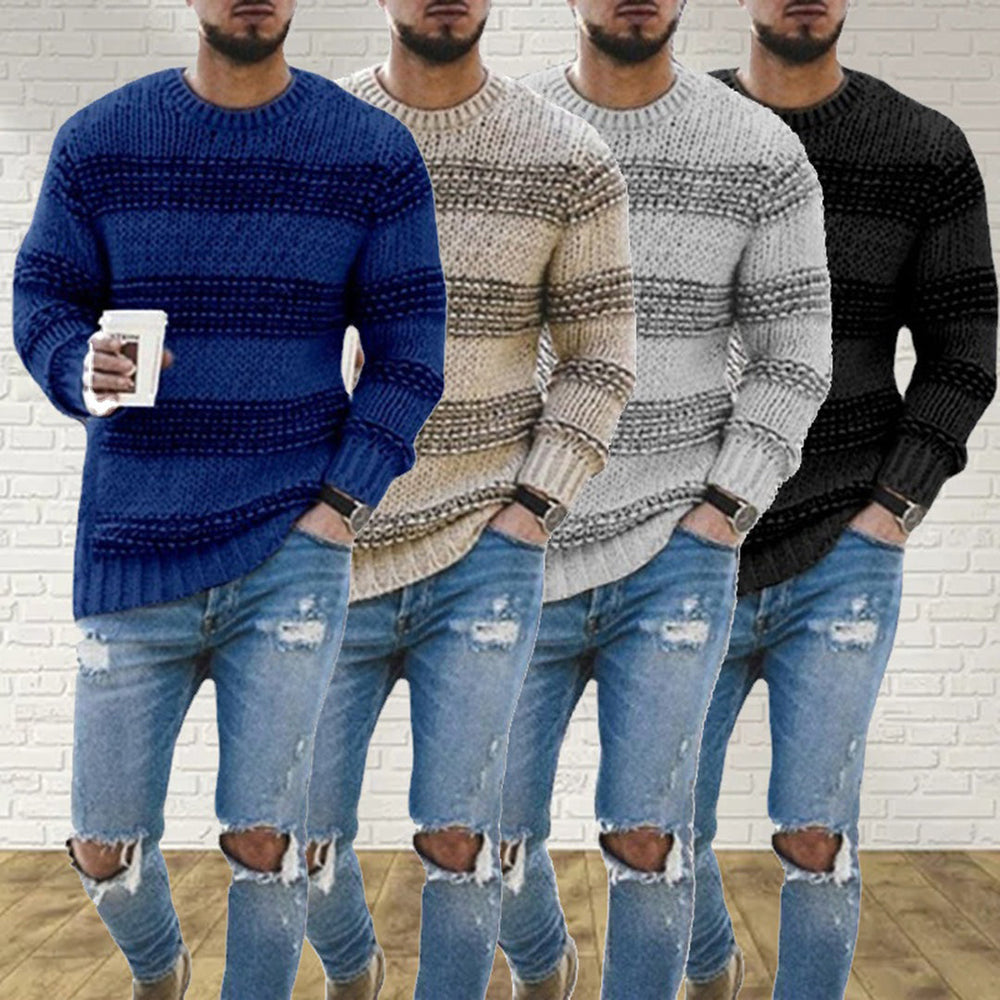 Chunky Knit Scandinavian Men's Sweater - Arvid - 5