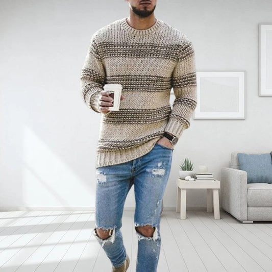 Chunky Knit Scandinavian Men's Sweater - Arvid