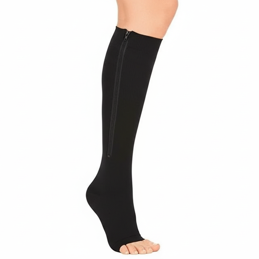CIRCULARELIEF Compression Socks with Zipper - Ultimate Support & Pain Relief for Swollen Feet & Legs