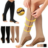 CIRCULARELIEF Compression Socks with Zipper - Ultimate Support & Pain Relief for Swollen Feet & Legs