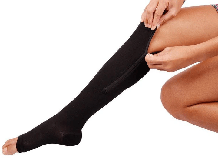 CIRCULARELIEF Compression Socks with Zipper - Ultimate Support & Pain Relief for Swollen Feet & Legs