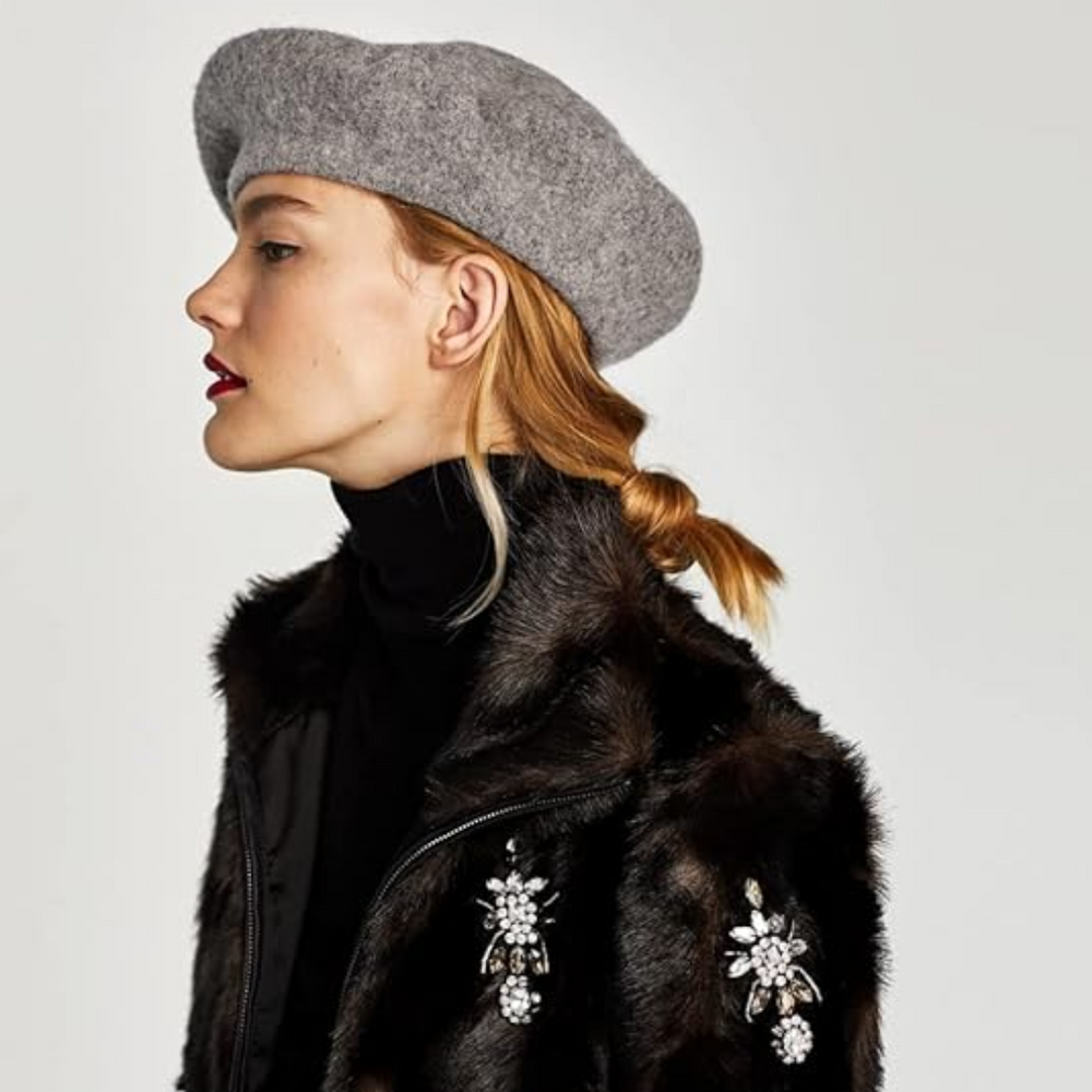 Classic Evelyne French Wool Beret – Timeless Style & Warmth for Every Occasion