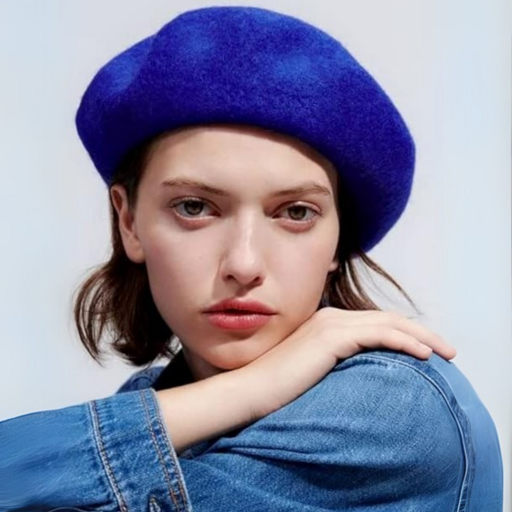 Classic Evelyne French Wool Beret - Timeless Style & Warmth