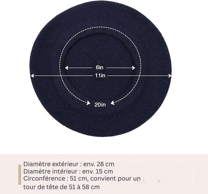 Classic Evelyne French Wool Beret – Timeless Style & Warmth for Every Occasion