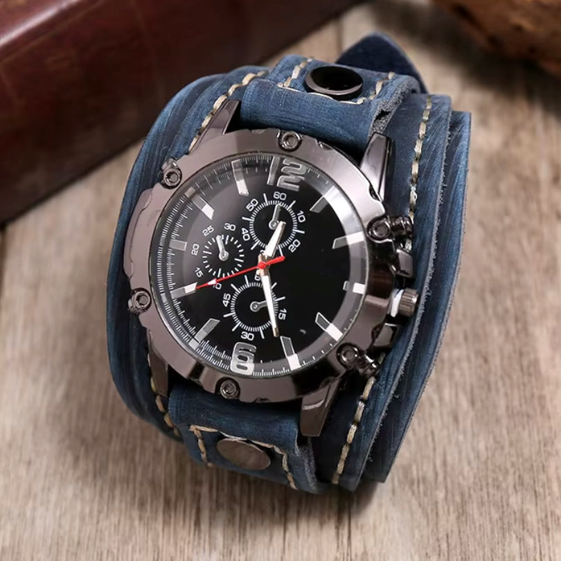 Elegant Classic Leather Strap Watch for Men & Women - Timeless Design, Durable Build, Perfect for Any Occasion