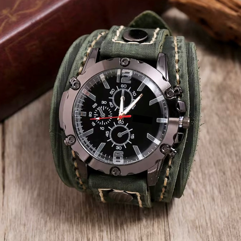 Elegant Classic Leather Strap Watch for Men & Women - Timeless Design, Durable Build, Perfect for Any Occasion