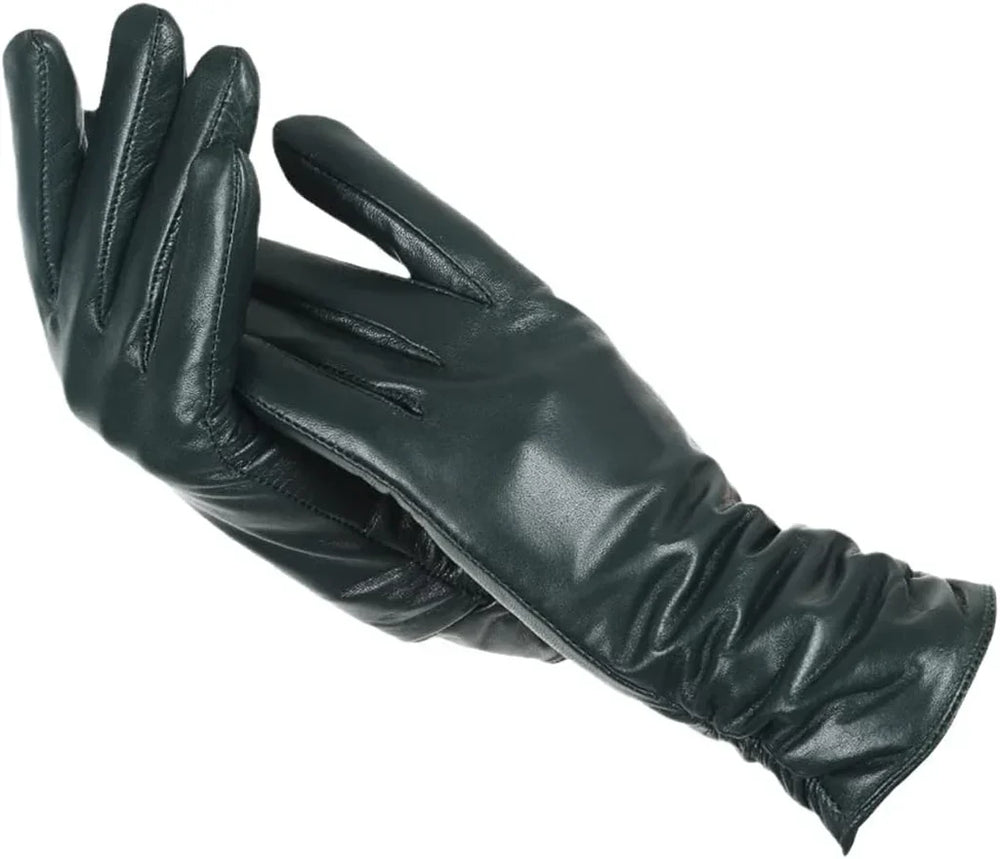LuxLeather Classic Women's Leather Gloves - Elegant & Durable Fashion Accessory