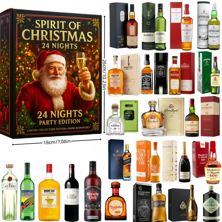 2025 Whisky Countdown Calendar - Premium Spirits Advent Calendar for Whisky Lovers