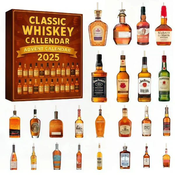 2025 Whisky Countdown Calendar - Premium Spirits Advent Calendar for Whisky Lovers