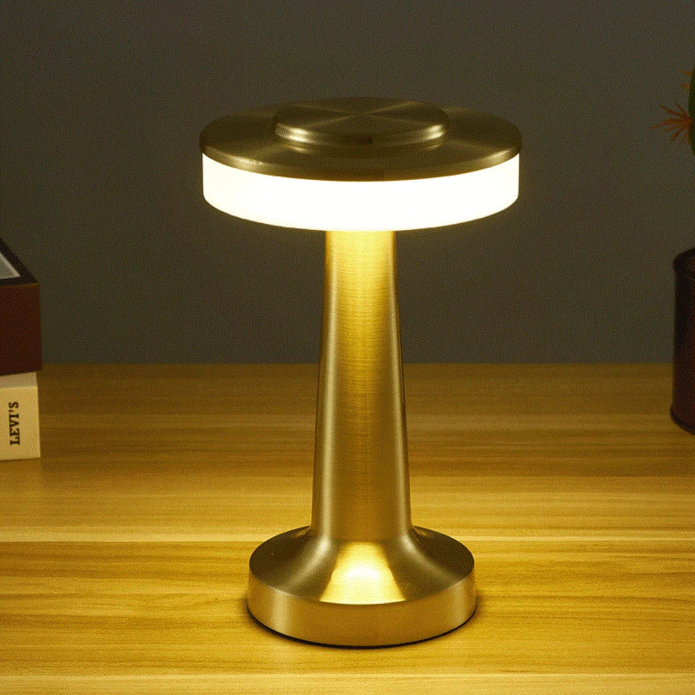 Stylish Wireless Portable LED Table Lamp - LumiCrest | Modern Design & Adjustable Brightness