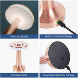 Stylish Wireless Portable LED Table Lamp - LumiCrest | Modern Design & Adjustable Brightness