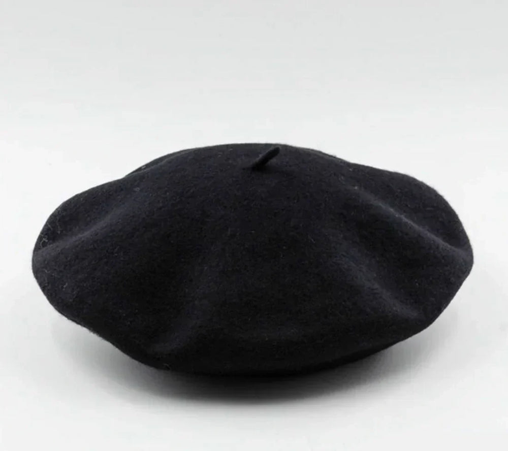 Classic Marlene Wool Beret - Timeless French Style Hat for Women