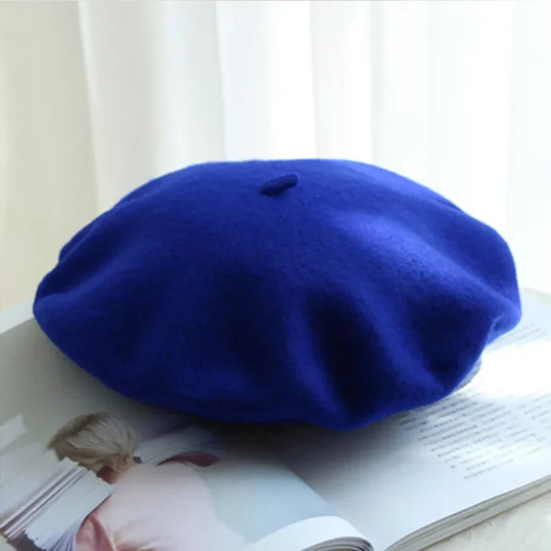 Classic Marlene Wool Beret - Timeless French Style Hat for Women