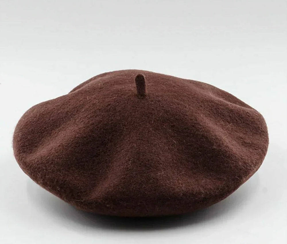 Classic Marlene Wool Beret - Timeless French Style Hat for Women