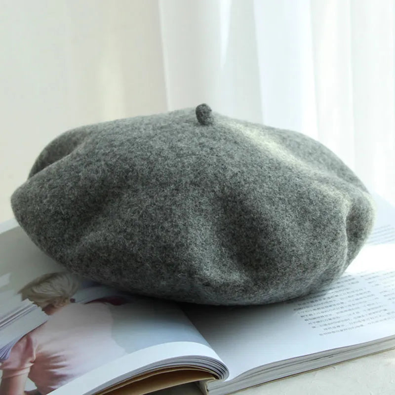Classic Marlene Wool Beret - Timeless French Style Hat for Women