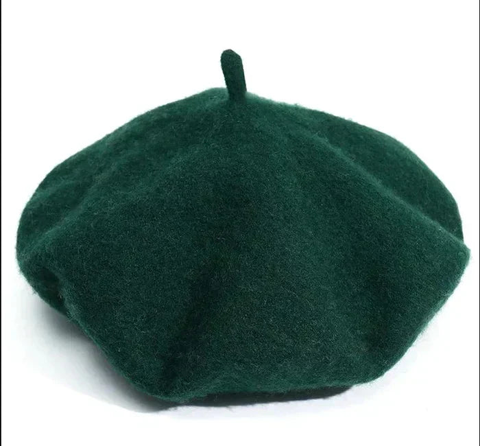Classic Marlene Wool Beret - Timeless French Style Hat for Women
