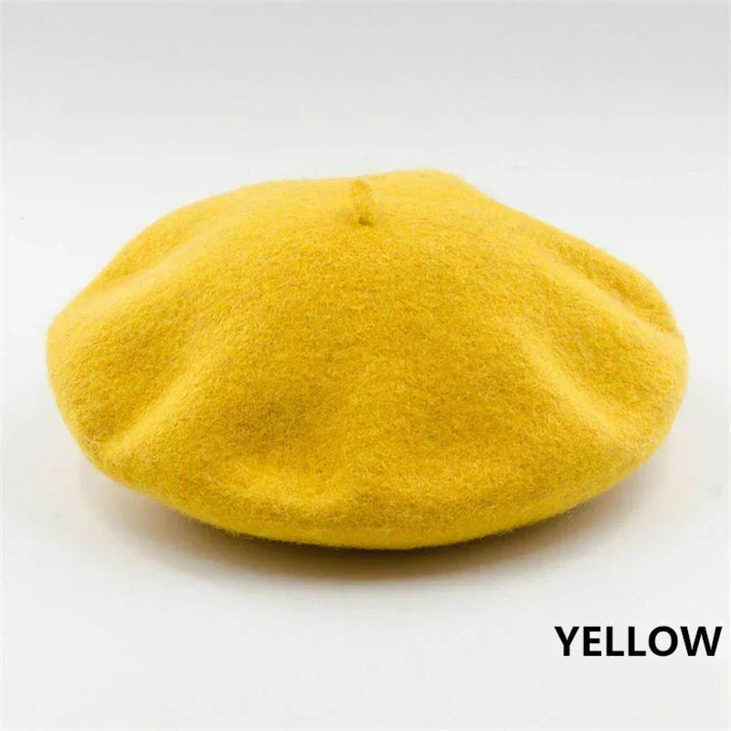 Classic Marlene Wool Beret - Timeless French Style Hat for Women