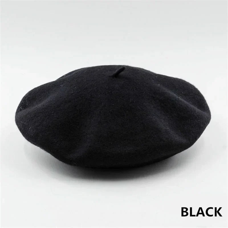 Classic Marlene Wool Beret - Timeless French Style Hat for Women