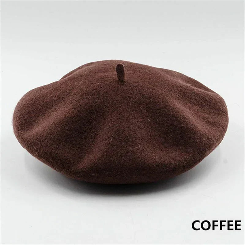 Classic Marlene Wool Beret - Timeless French Style Hat for Women