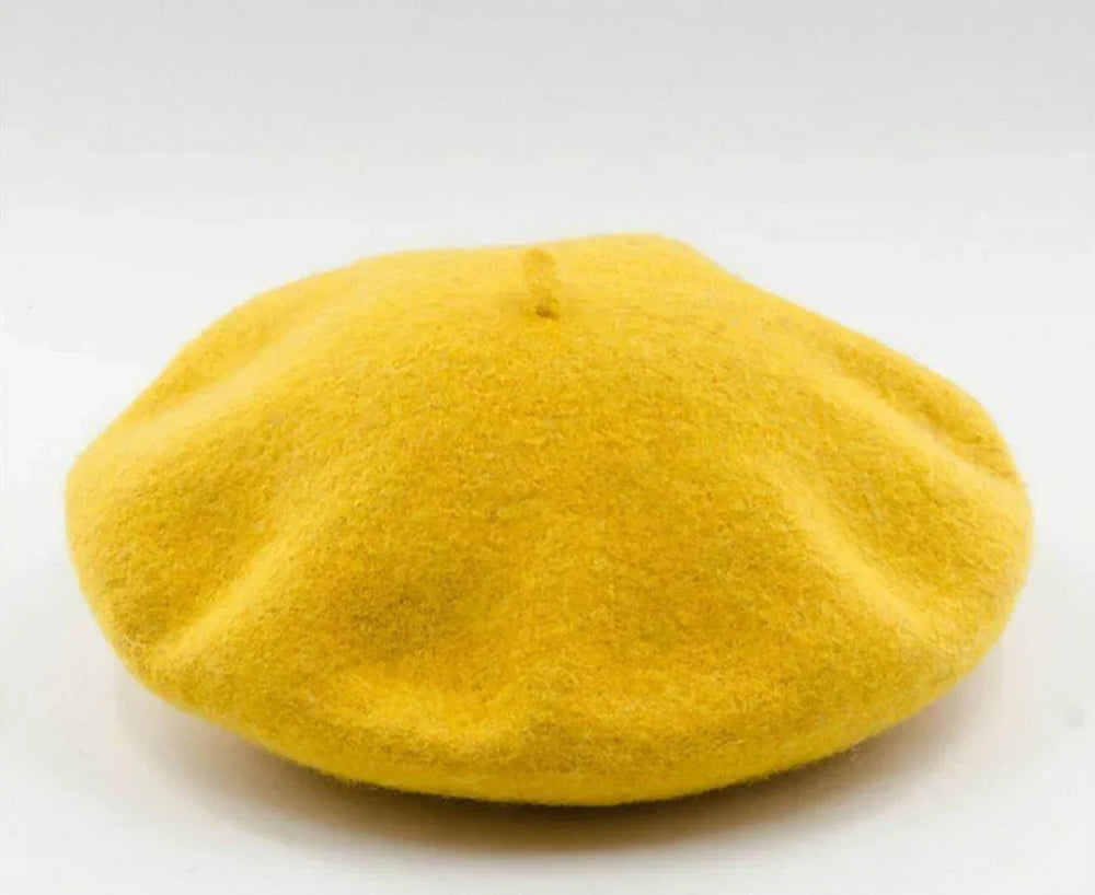 Classic Marlene Wool Beret - Timeless French Style Hat for Women