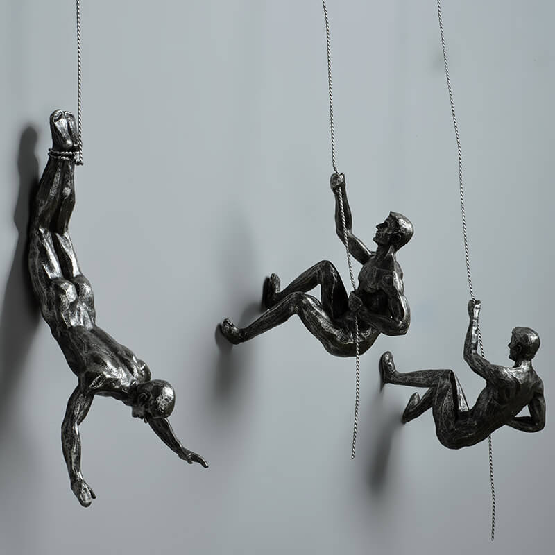 PeakFigures – Mountain Climber Wall Sculpture
