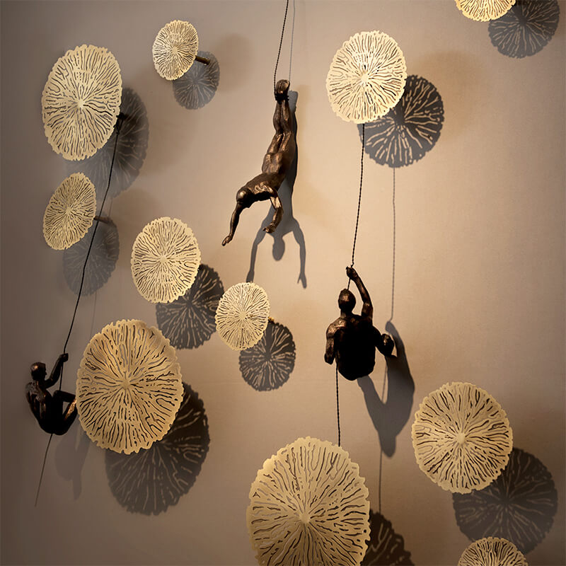 PeakFigures – Mountain Climber Wall Sculpture