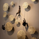 Kalsten | Wall sculpture ClimbArtis | Symbol of strength & growth | Handcrafted from resin & iron wire