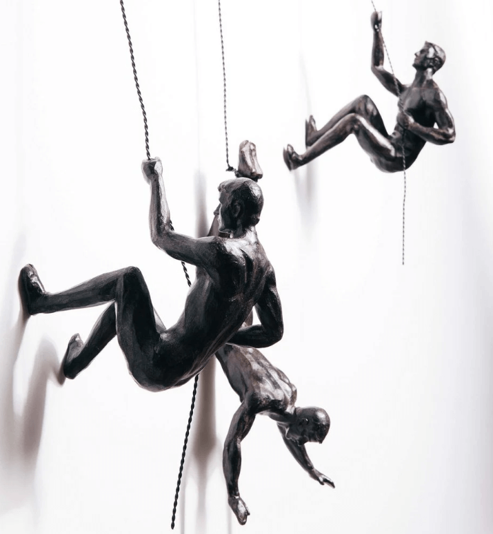 PeakFigures – Mountain Climber Wall Sculpture