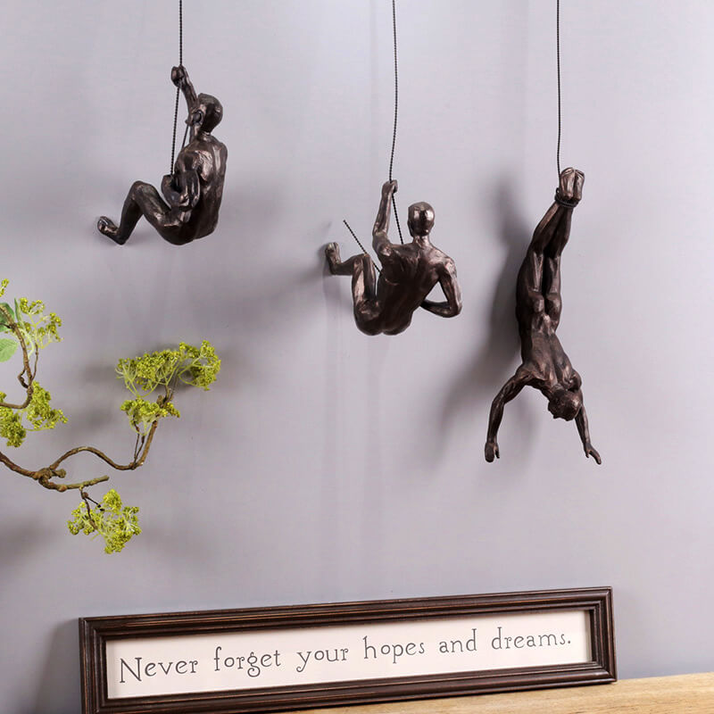 PeakFigures – Mountain Climber Wall Sculpture