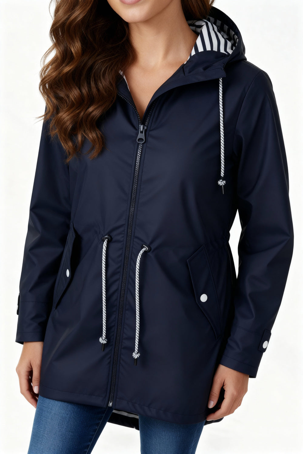 Women's hooded coat, view 4