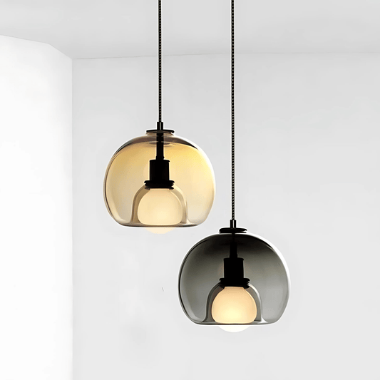 Clyde Glass Pendant Light – Handblown Design, Dimmable & Adjustable Cord
