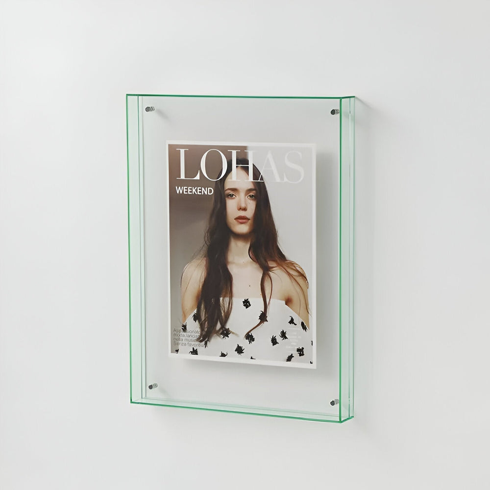 Double-Layer Acrylic Picture Frame – Wall & Table Mount, 10 Colors & 5 Sizes
