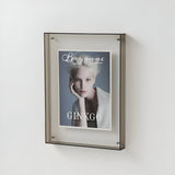 Floating Acrylic Picture Frame – Clear Glass, Tool-Free Photo Swap & 5 Sizes