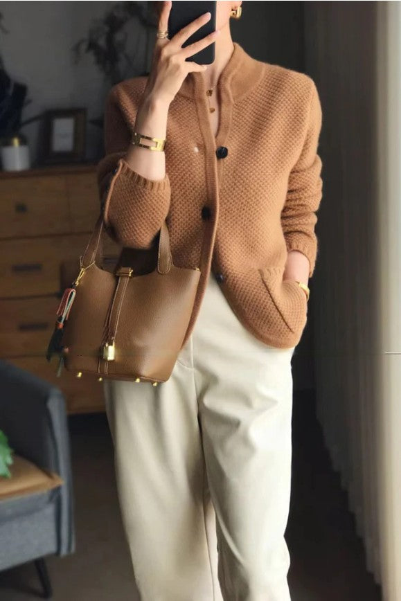 Comfortable Cashmere Ladies Cardigan - Isabella