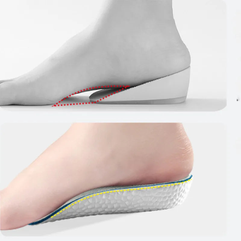 Height Increasing Insoles | Shock Absorbing Comfort for Pain Relief & Improved Posture | Elevate Your Height & Well-Being