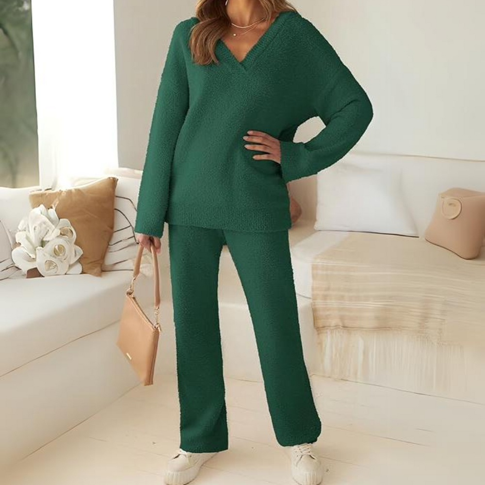 Rianne Cozy Fleece Lounge Set for Ultimate Comfort - Soft & Stylish Loungewear