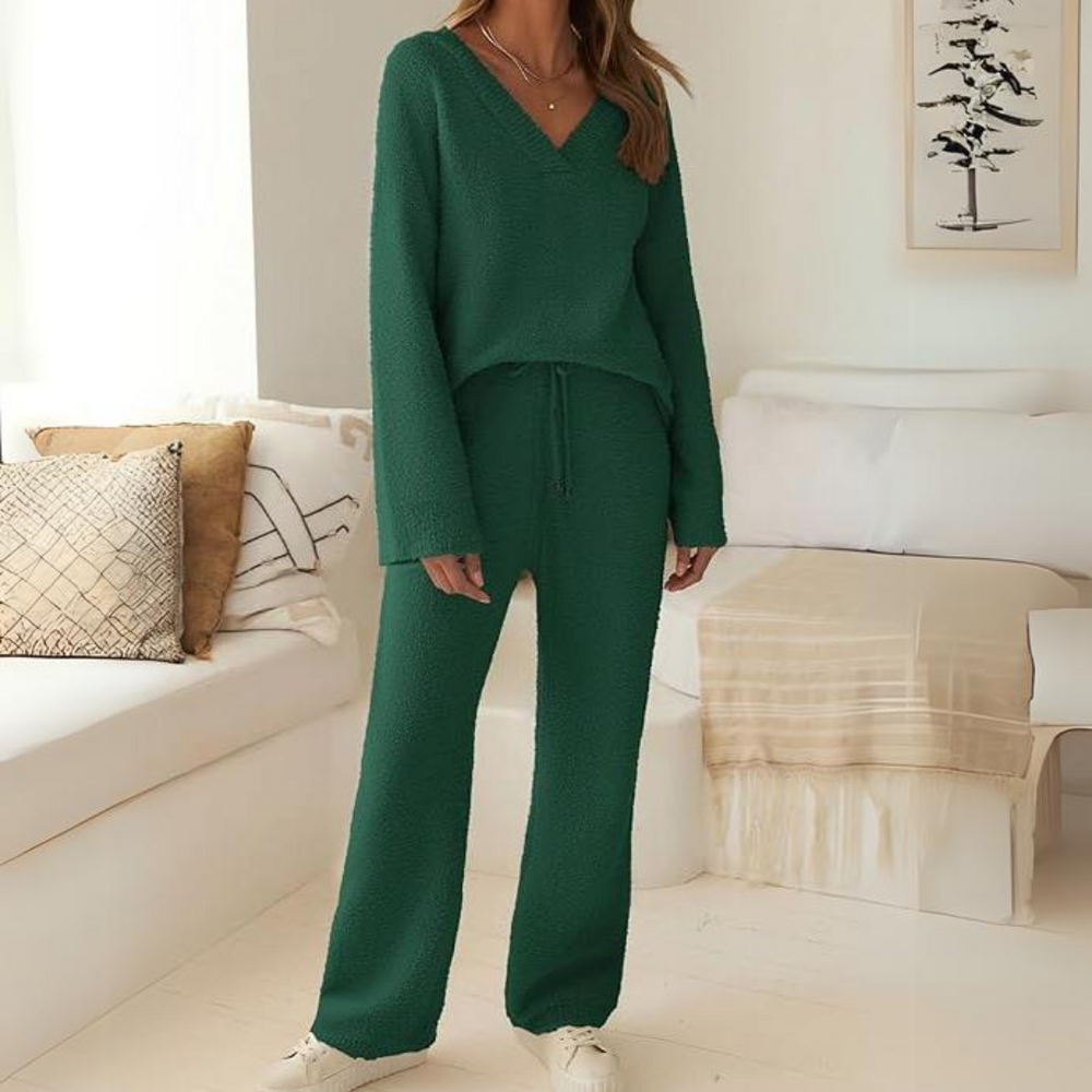 Rianne Cozy Fleece Lounge Set for Ultimate Comfort - Soft & Stylish Loungewear