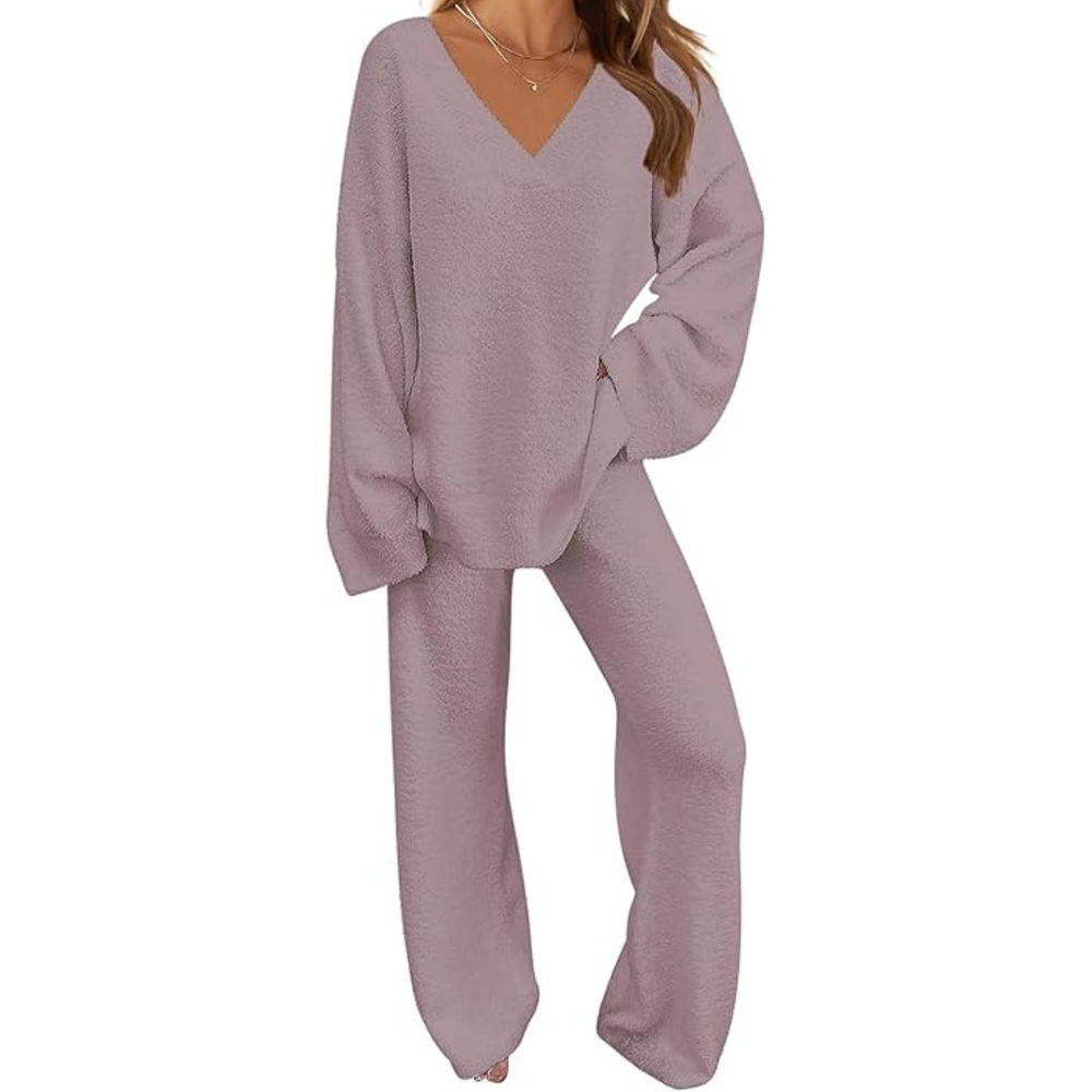 Rianne Cozy Fleece Lounge Set for Ultimate Comfort - Soft & Stylish Loungewear