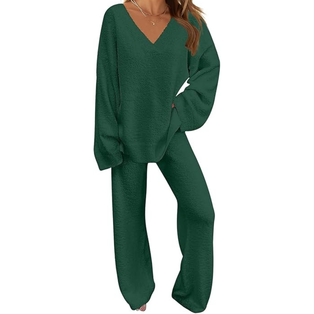 Rianne Cozy Fleece Lounge Set for Ultimate Comfort - Soft & Stylish Loungewear