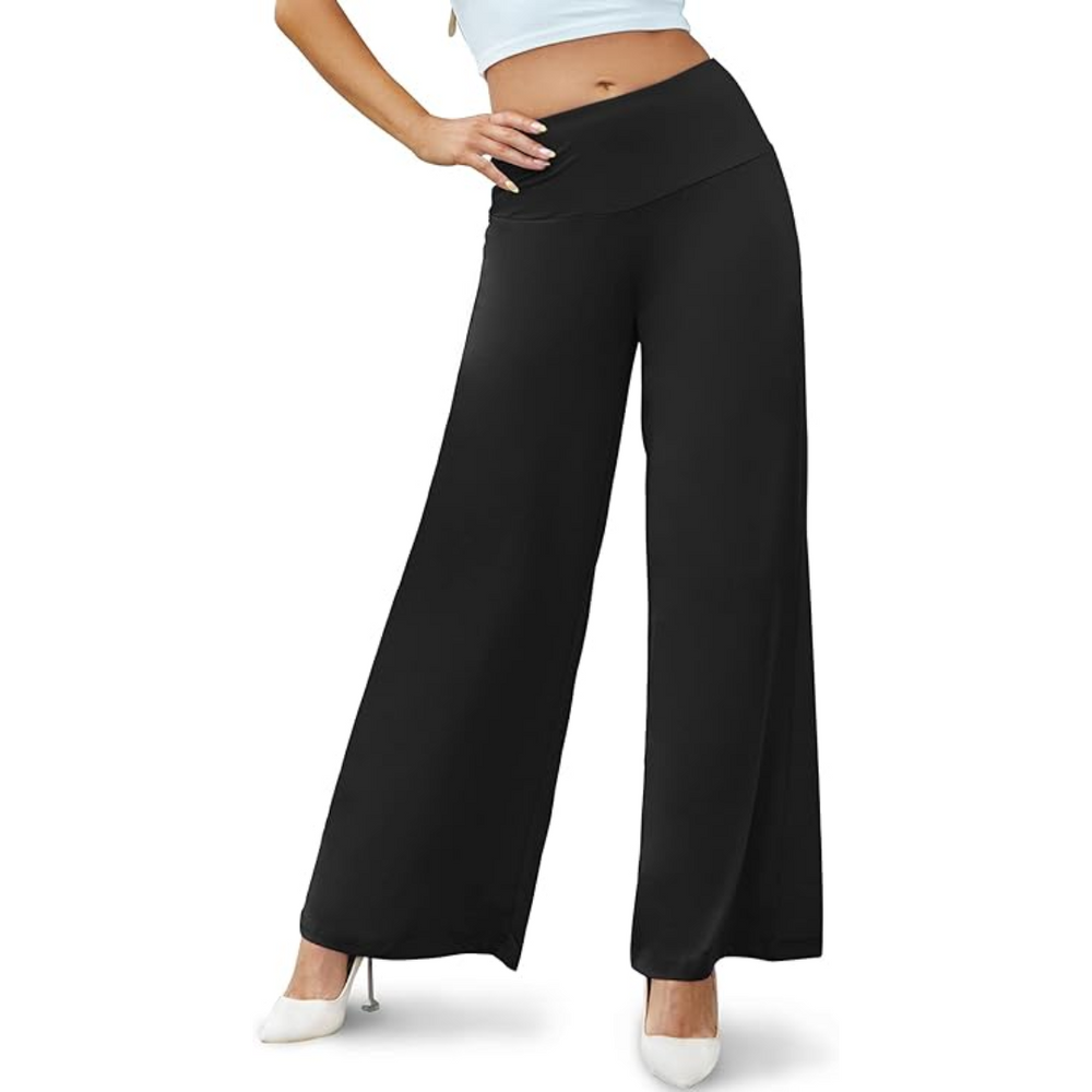 Stylish High Waist Wide Leg Palazzo Trousers for Ultimate Comfort - Oriana Collection