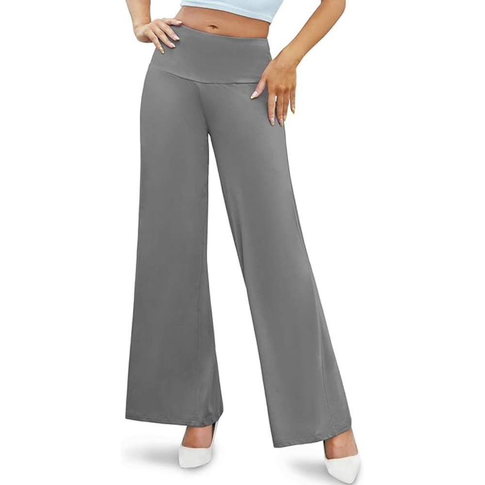 Stylish High Waist Wide Leg Palazzo Trousers for Ultimate Comfort - Oriana Collection